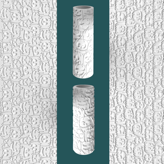 Jack O’Lantern Texture Roller – Embossed & Debossed Halloween Design