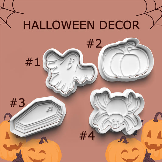 Halloween Decor Cookie Cutter & Stamp Set – 4 Styles Available