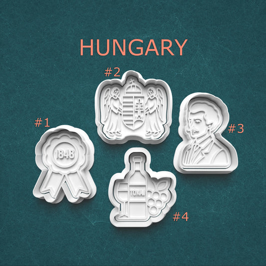 Hungary Theme Cookie Cutter & Stamp Set – 4 Styles Available