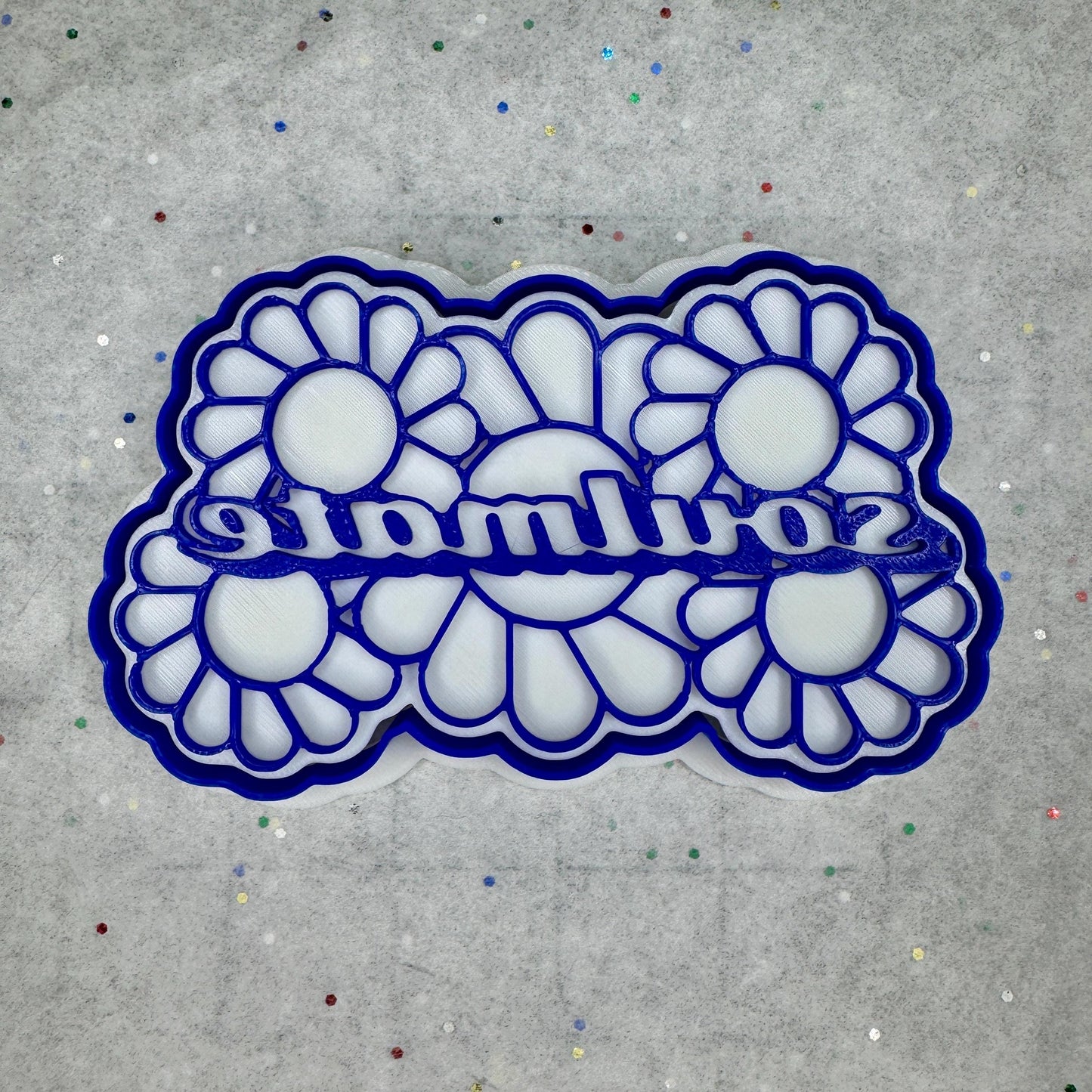 Soulmate Cookie Cutter – Groovy Floral Design for Love Bakes