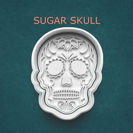 Sugar Skull Cookie Cutter – Día de los Muertos – Mexican Calavera Design