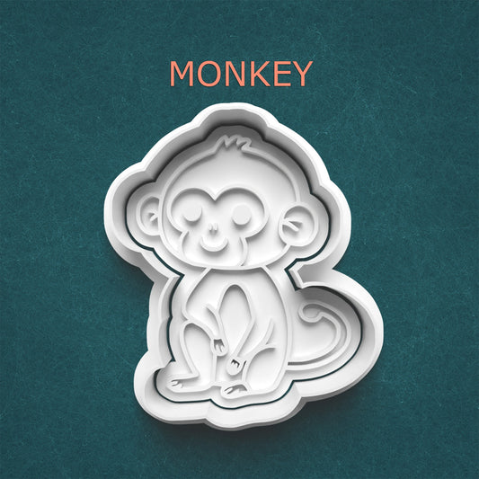 Monkey Cookie Cutter – Cute Jungle Animal Design