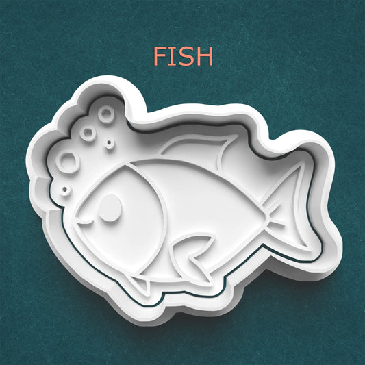 Fish Cookie Cutter – Ocean Animal Cookie Mold for Beach or Under-the-Sea Parties