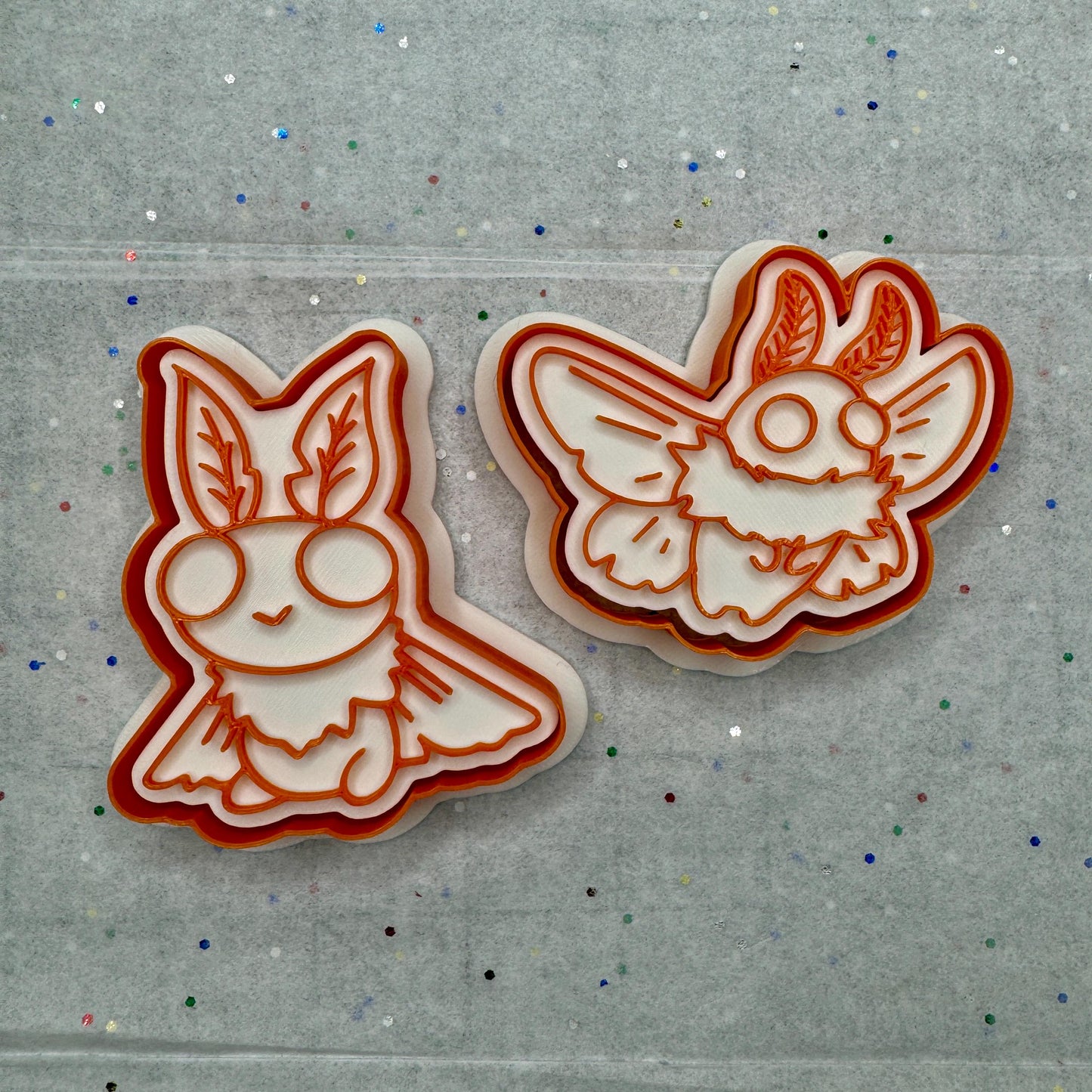 Mothman Cookie Cutter + Stamp Set ~ Cryptid Clay Cutters for Cookies, Crafts & More