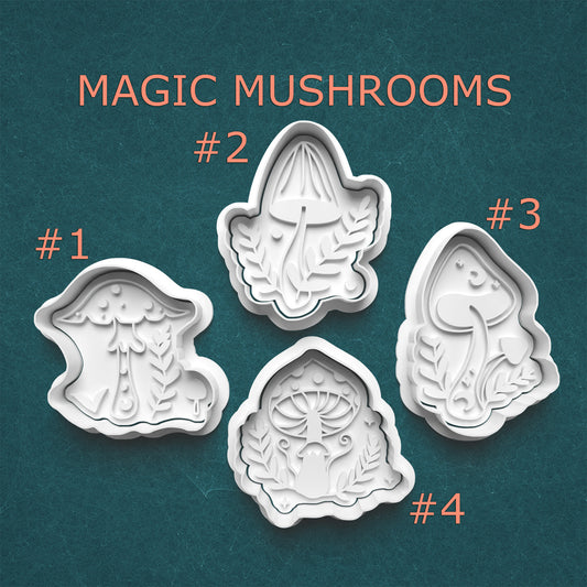 Magic Mushroom Cookie Cutter Set – Whimsical Fungi Shapes
