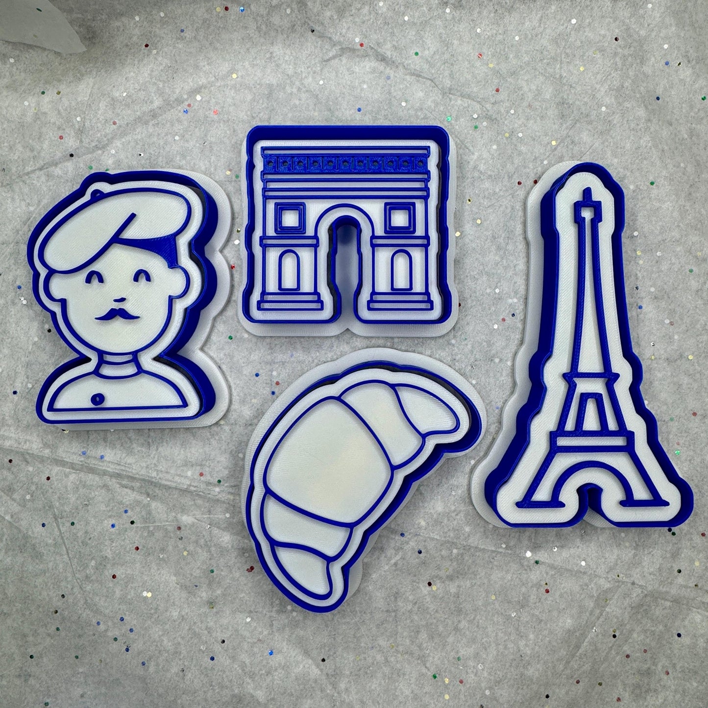 Paris, France Cookie Cutter & Stamp Set – 4 Styles Available