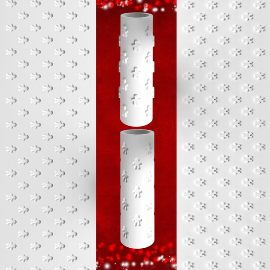 Gingerbread Man Texture Roller – Embossed or Debossed Holiday Design