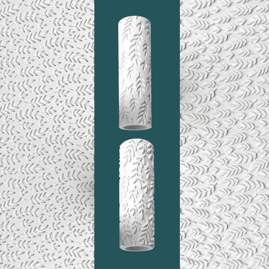 Leaves Texture Roller – Embossed & Debossed Roller for Clay & Fondant