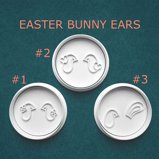 Easter Bunny Ears Cookie Cutter Set – 3 Cute Designs