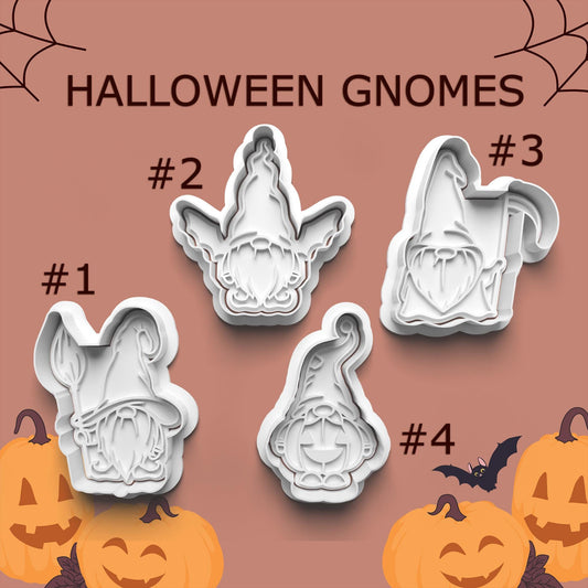Halloween Gnome Cookie Cutter Set – Whimsical Gnomes for Spooky Baking
