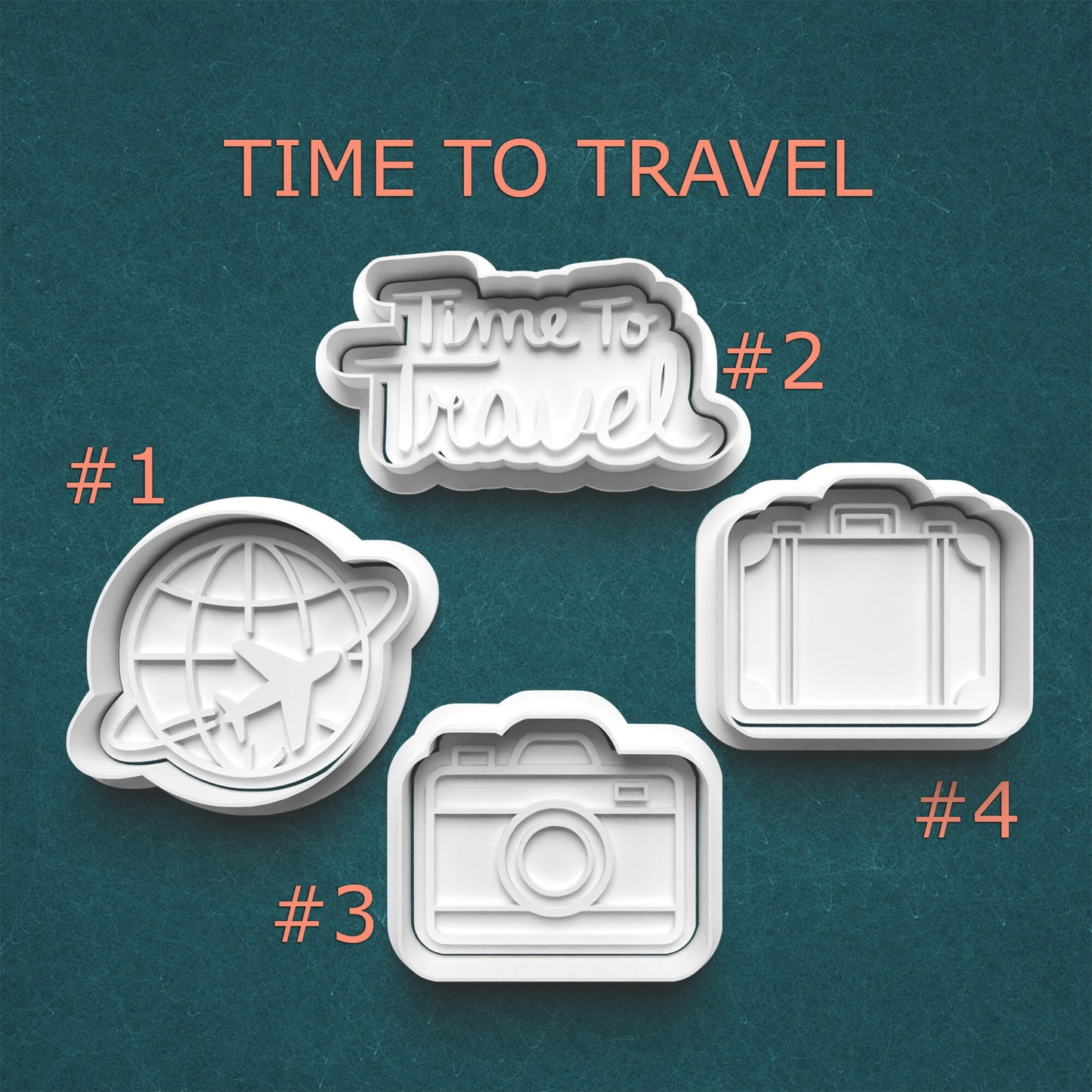 Time to Travel Cookie Cutter Set – 4 Fun Adventure Shapes