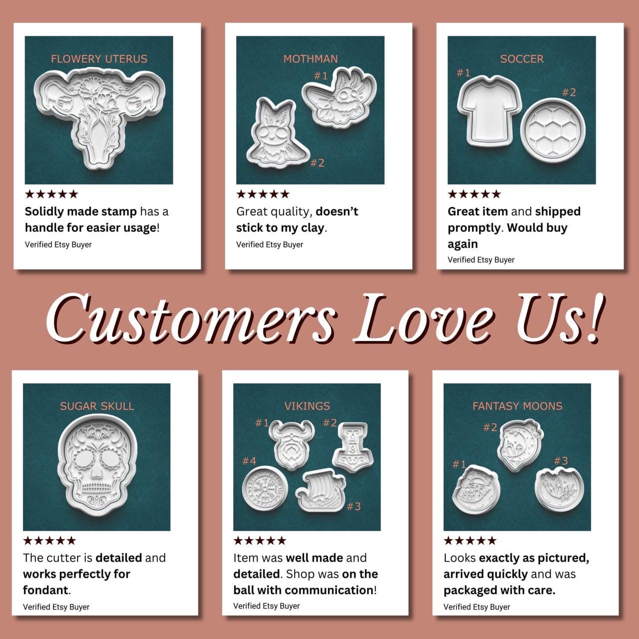 Paris, France Cookie Cutter & Stamp Set – 4 Styles Available