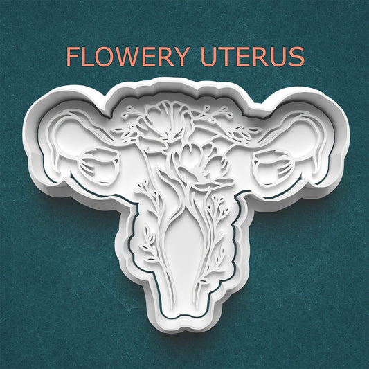 Flowery Uterus Cookie Cutter – Feminine Empowerment Design
