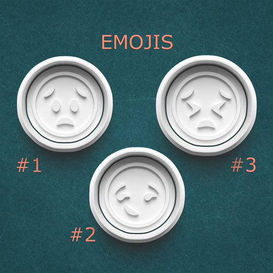 Emoji Cookie Cutters – 3-Pack of Expressive Faces for Fun, Mood-Filled Baking