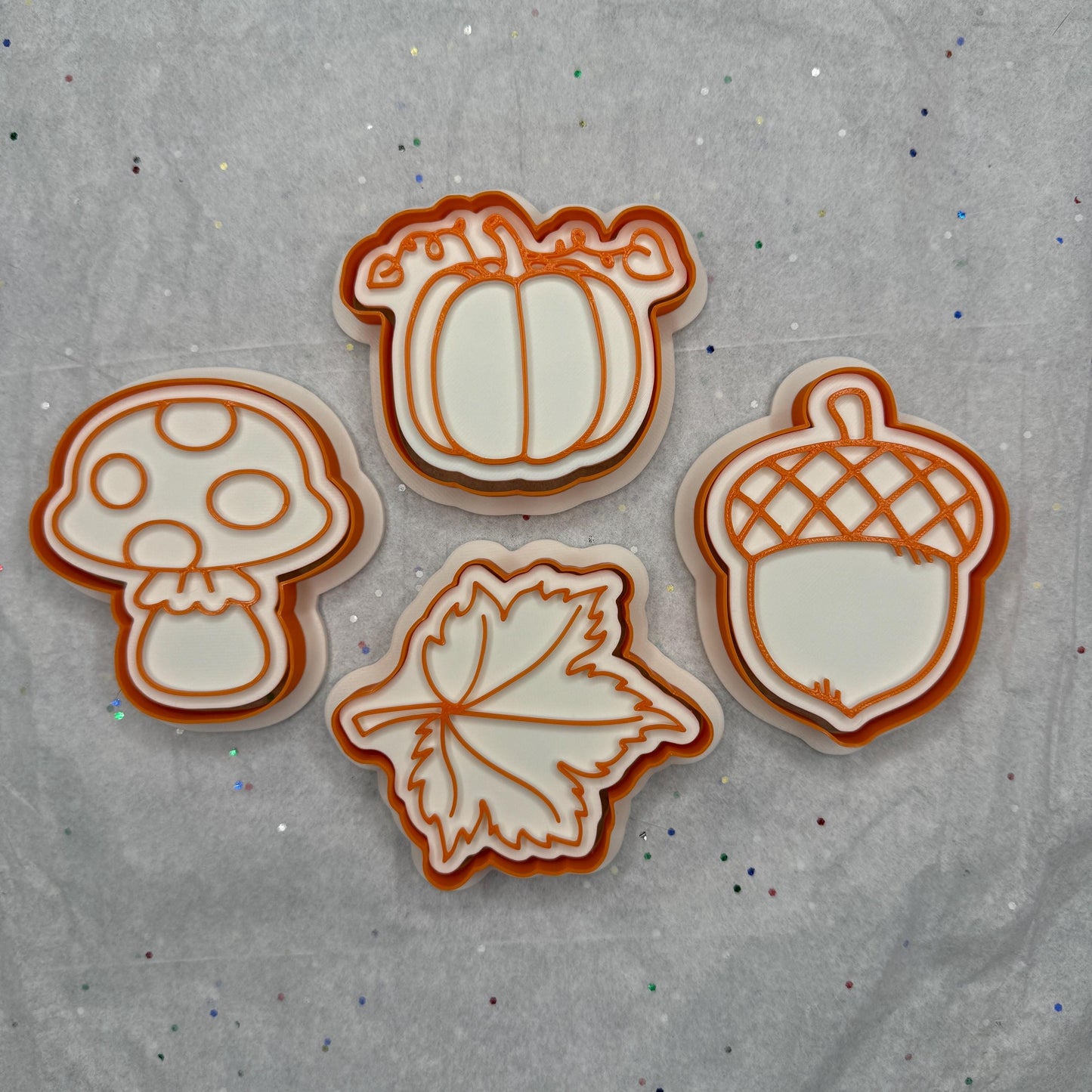 Autumn Cookie Cutter & Stamp Set – 4 Styles Available