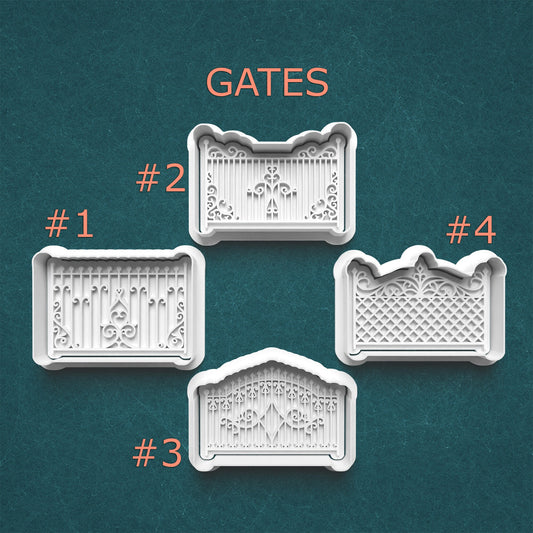 Gothic Garden Gates Cookie Cutter Set – 4 Designs