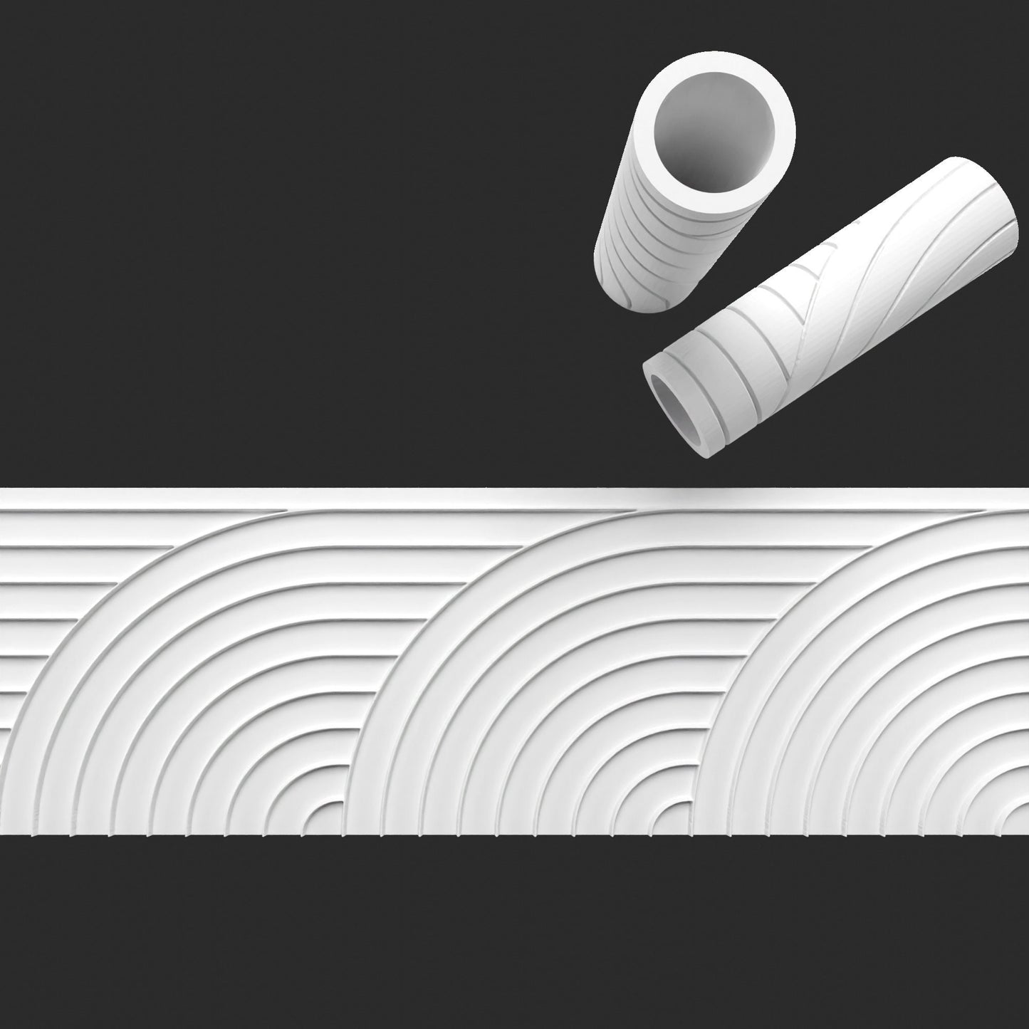 Retro Wave Texture Roller – Embossed & Debossed Roller for Clay, Fondant & More
