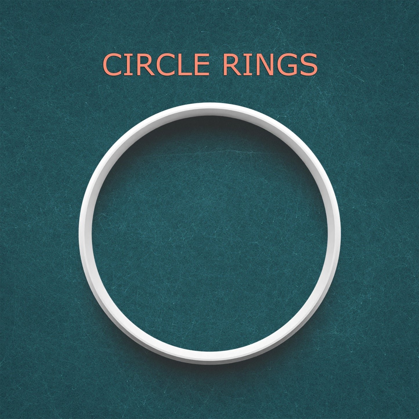 Circle Rings Cookie Cutter Set – 15 Round Sizes for Baking & Crafting