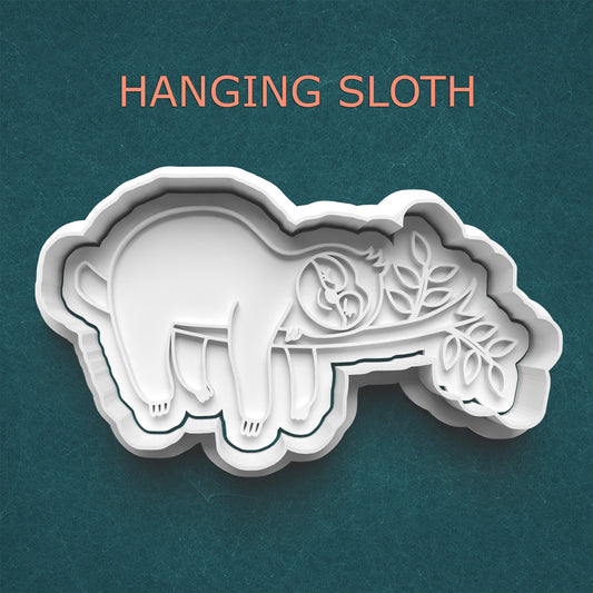 Hanging Sloth Cookie Cutter – Adorable Animal for Jungle, Lazy Day or Birthday Themes | 4 Sizes