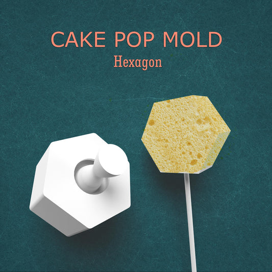Hexagon Cake Pop Mold – Modern Geometric Design