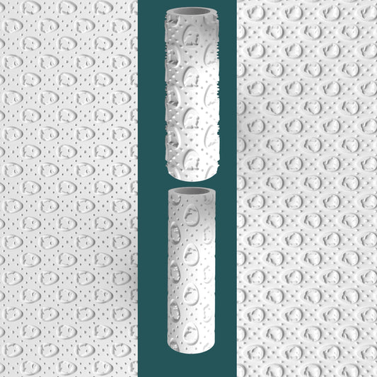 Easter Egg Texture Roller – Bunny Inside Egg Design for Fondant & Clay