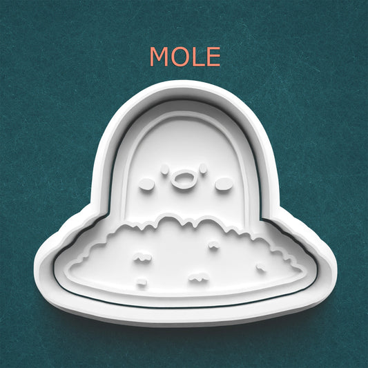 Mole Cookie Cutter – Cute Burrowing Animal Design