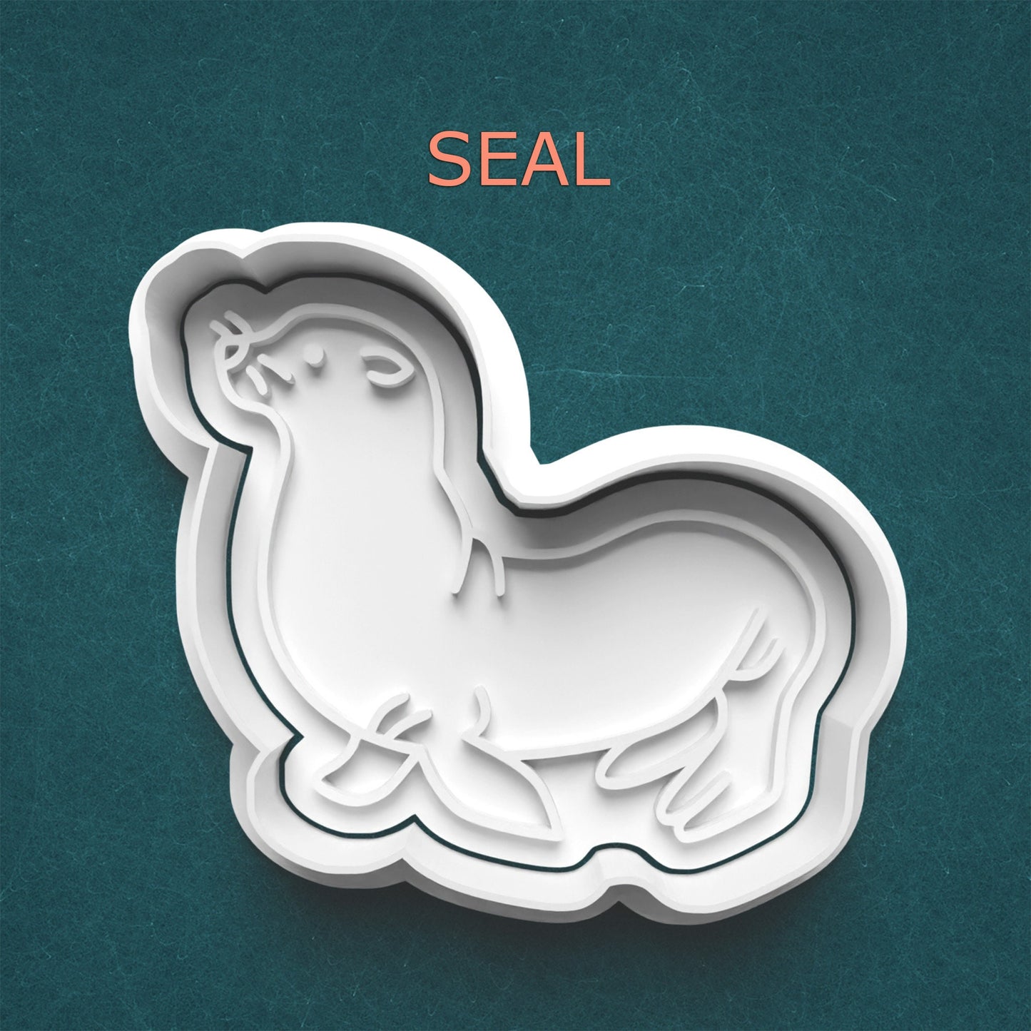 Seal Cookie Cutter – Playful Ocean Animal Design for Coastal-Themed Baking