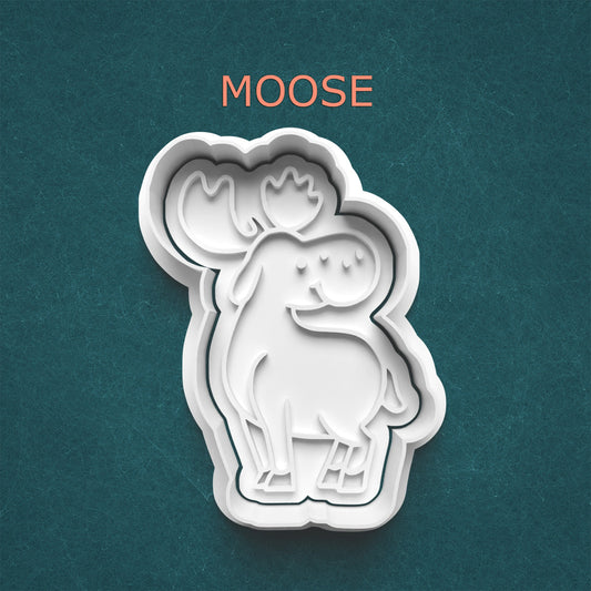 Moose Cookie Cutter – Cute Forest Animal Baking Mold