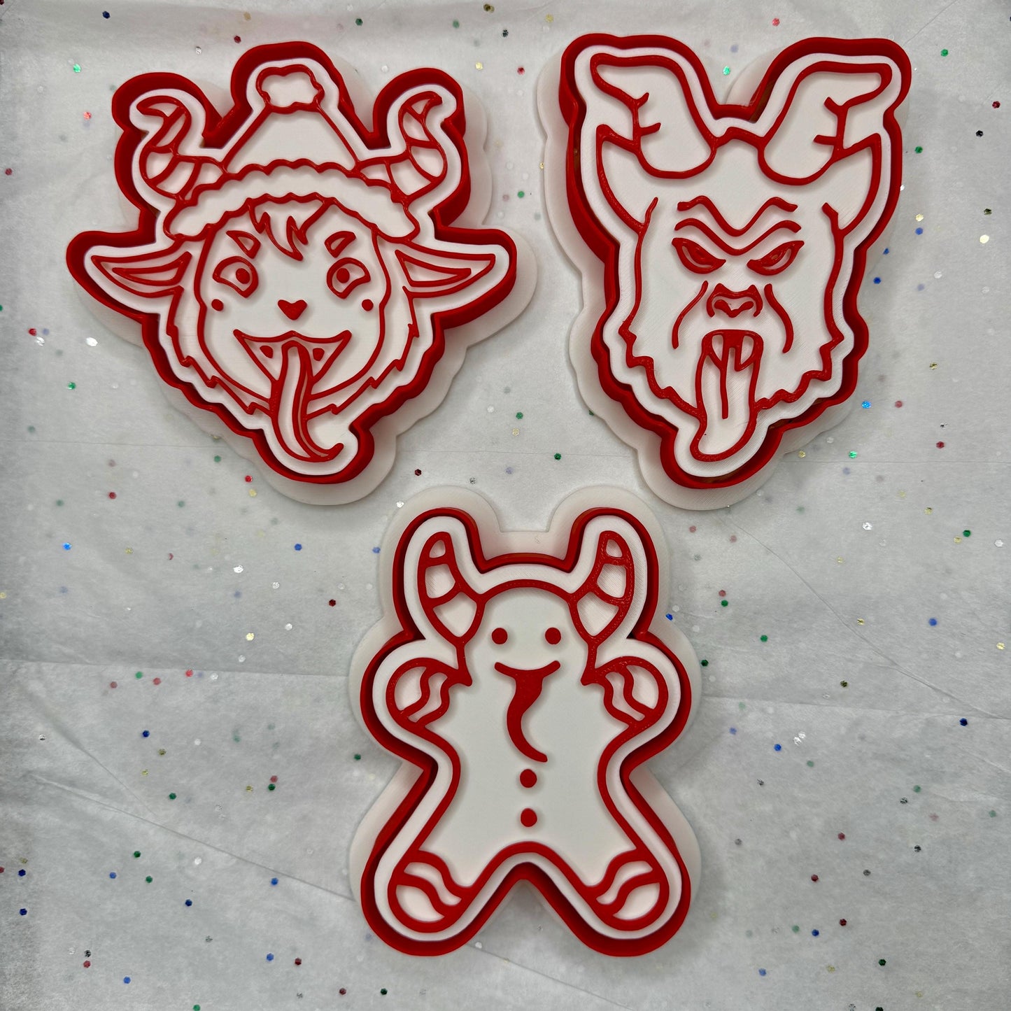 Krampus Cookie Cutter & Stamp Set ~ Spooky Holiday Designs