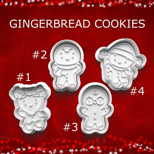 Gingerbread Cookie Cutter & Stamp Set – 4 Styles Available