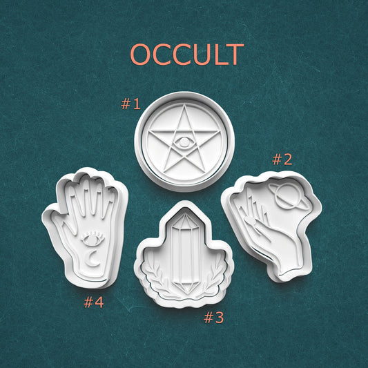 Occult Symbol Cookie Cutter & Stamp Set – 4 Styles Available