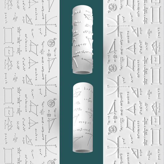 Graphs & Equations Texture Roller – Math Diagrams for Clay & Fondant