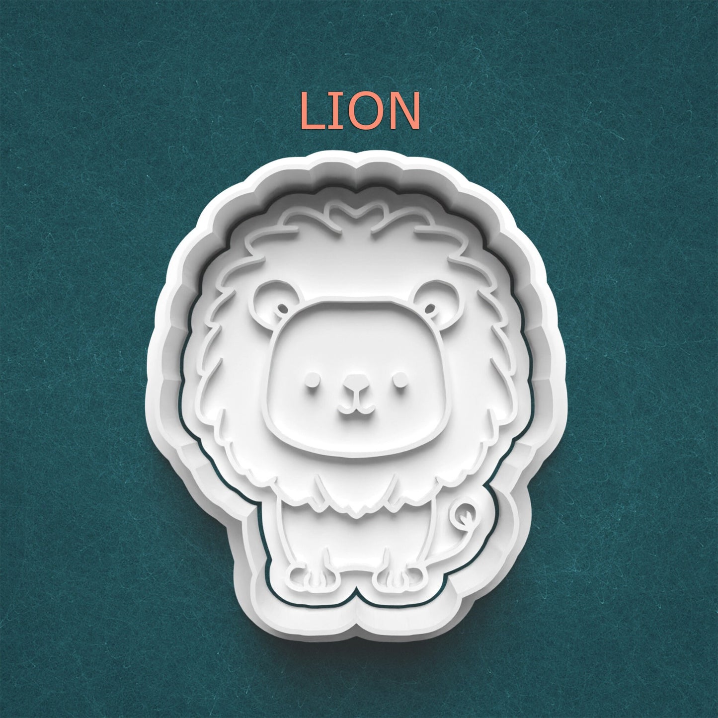 Lion Cookie Cutter – Jungle King Baking Tool