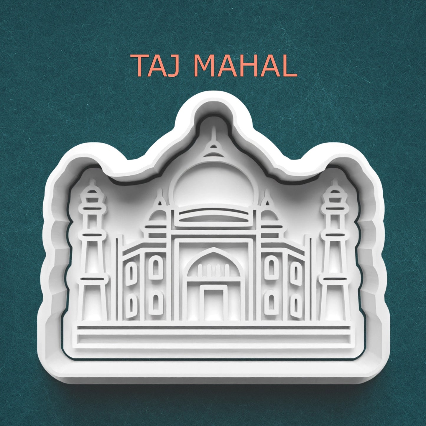 Taj Mahal Cookie Cutter – Majestic India Landmark Baking Mold
