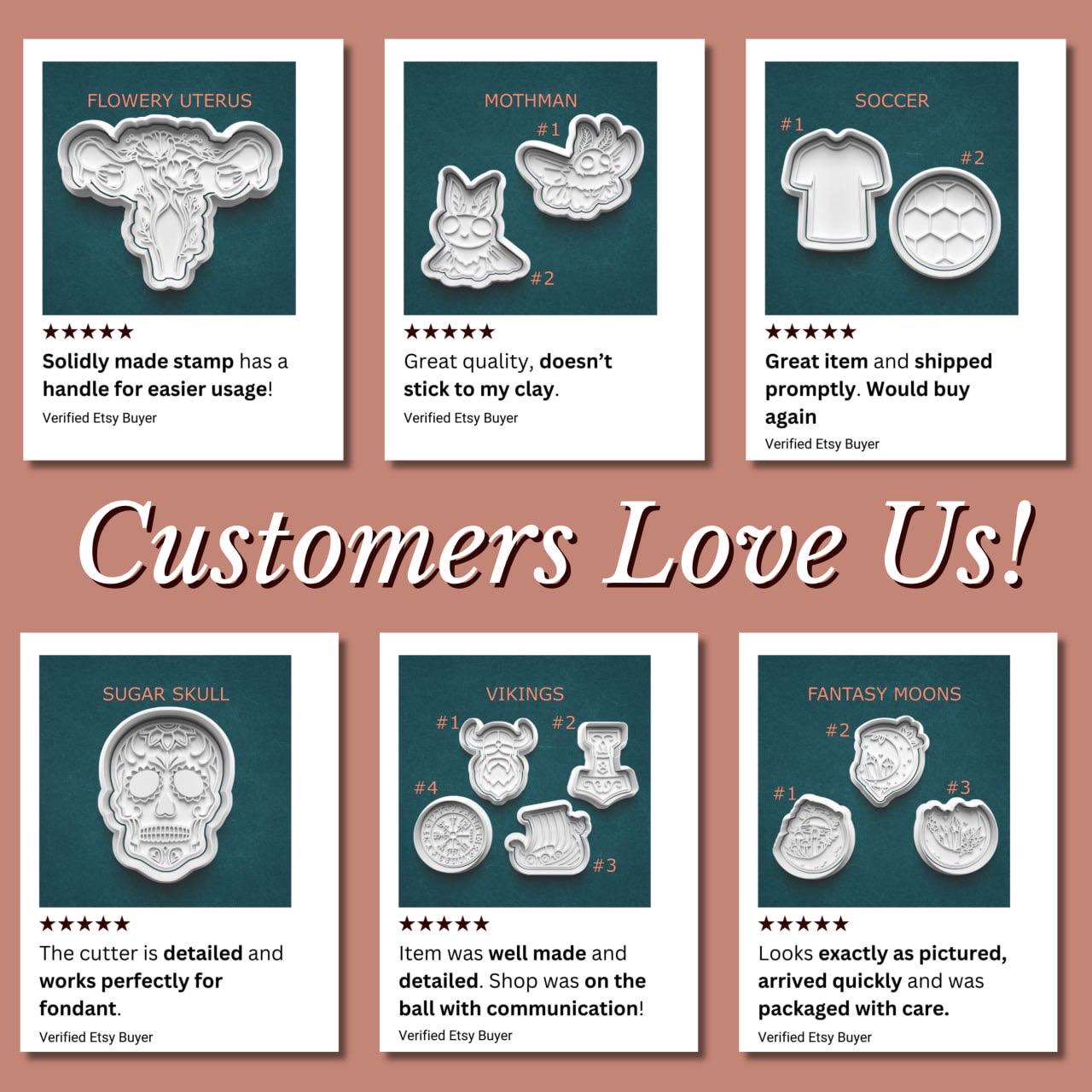 Christmas Gnome Cups Cookie Cutter & Stamp Set – 4 Styles Available