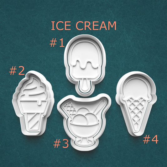 Ice Cream Cookie Cutter Set – 4 Cool Shapes for Summer Baking Fun