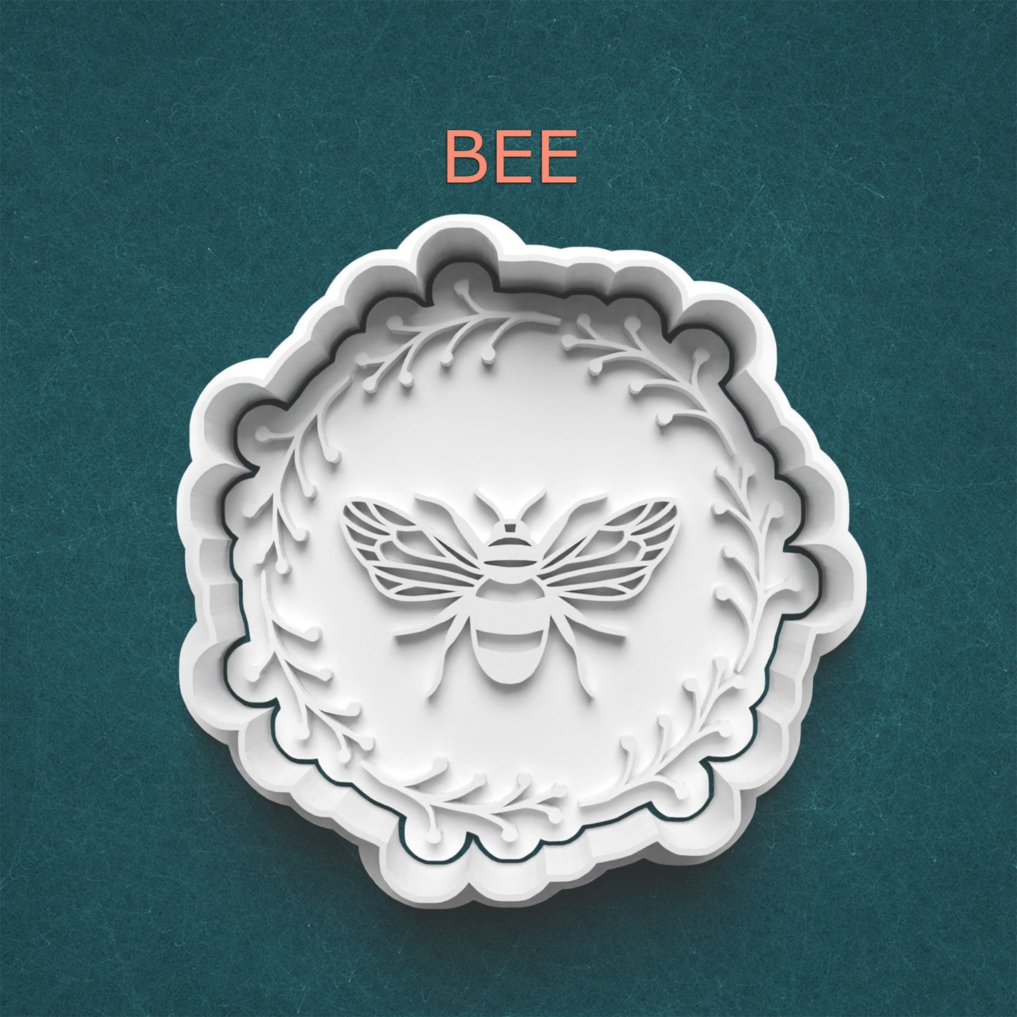 Bee Cookie Cutter & Stamp ~ Nature-Inspired Design