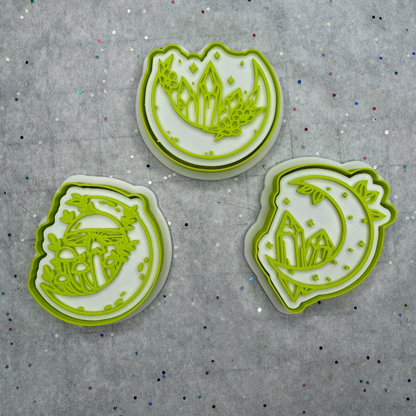 Fantasy Moons Cookie Cutter & Stamp Set – 3 Styles Available
