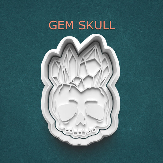 Gem Skull Cookie Cutter – Crystal Skull Cutter