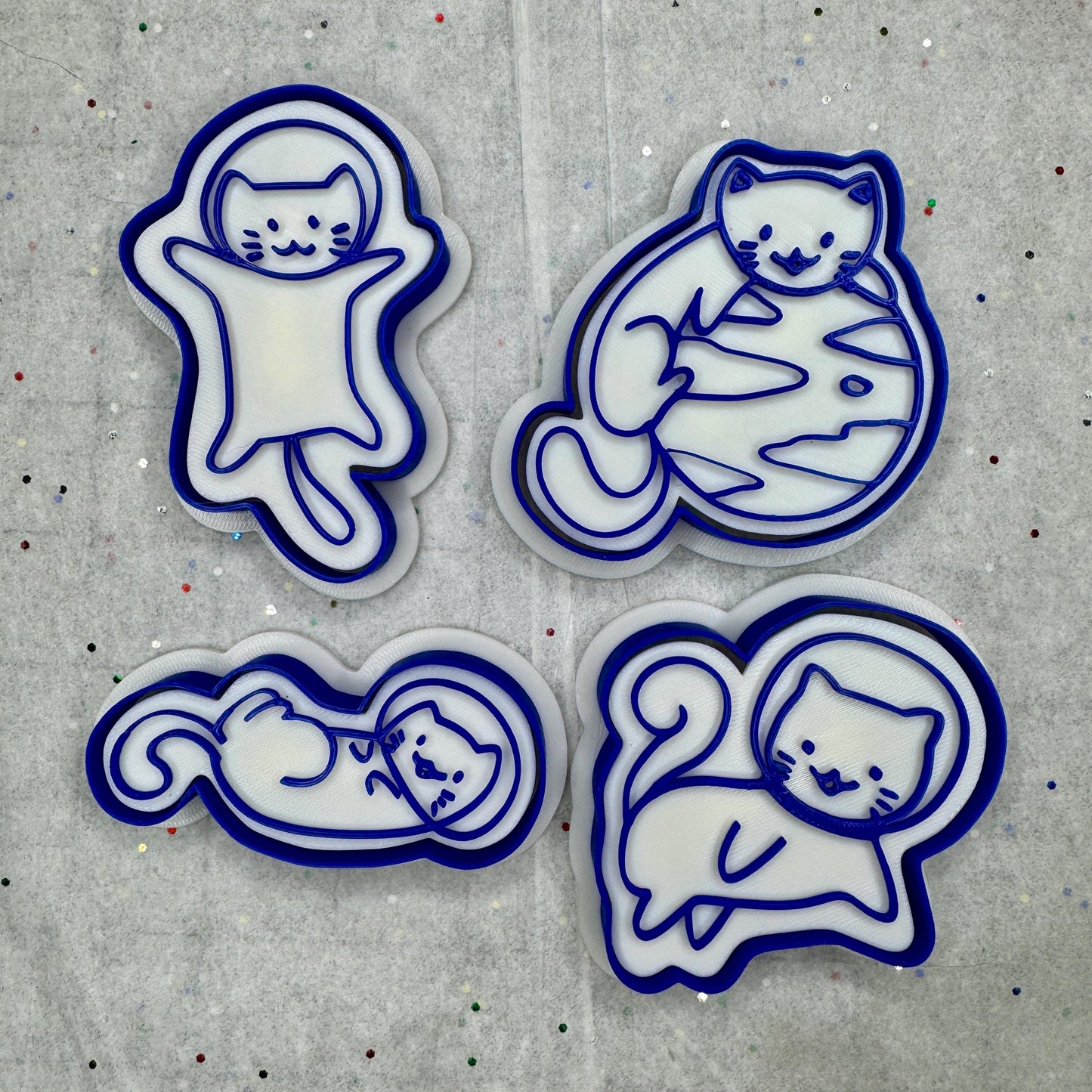 Space Cats Cookie Cutter Set – Cosmic Cat Baking Shapes