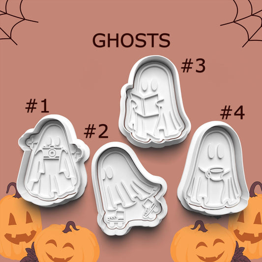 Ghost Cookie Cutter Set – Cute & Spooky Spirits for Halloween Baking