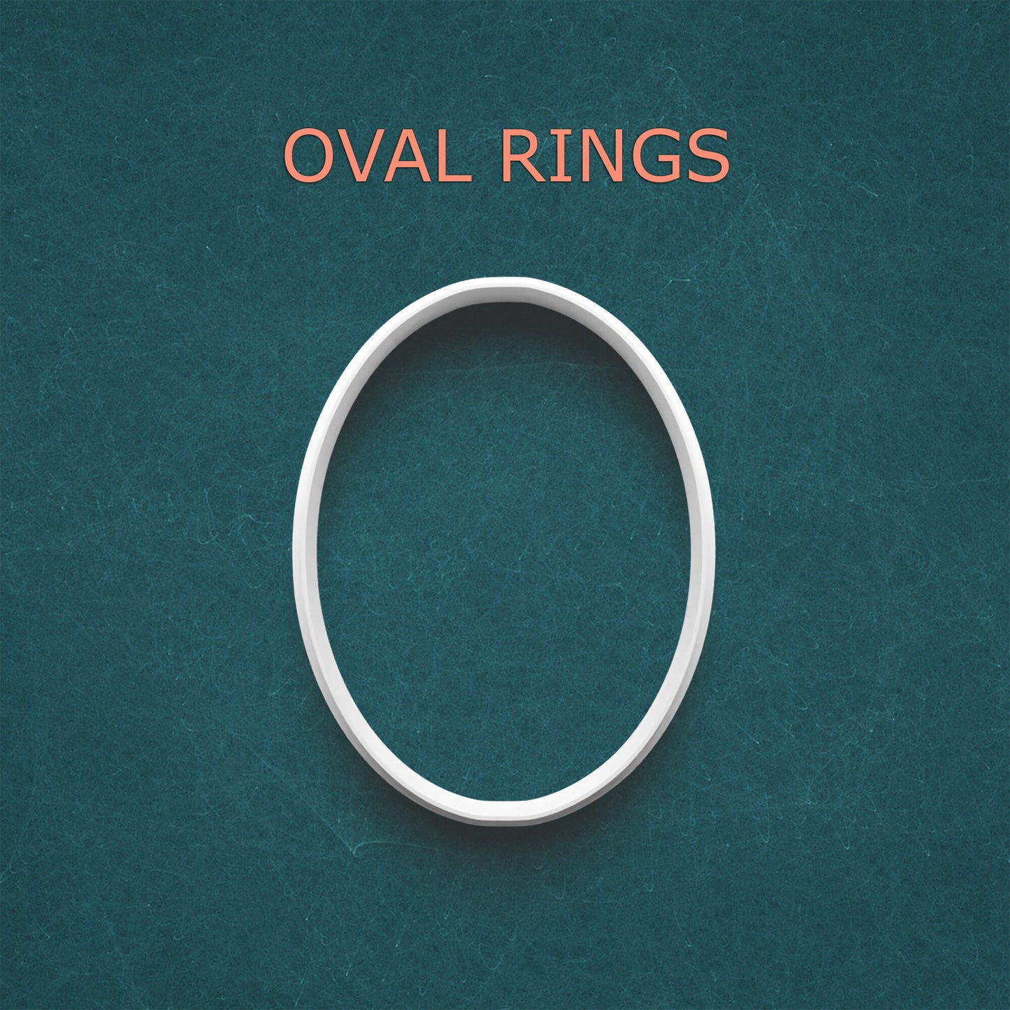 Oval Cookie Cutter Ring Set – 15 Sizes