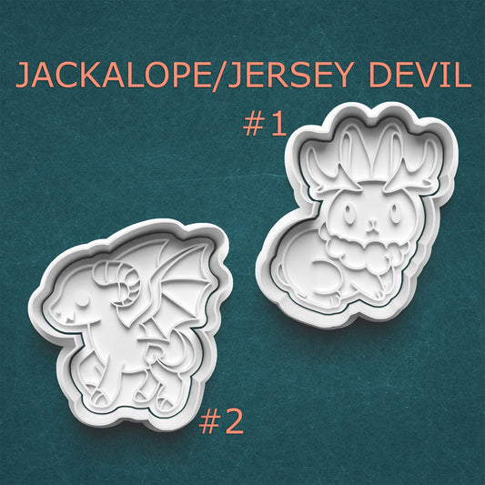 Jackalope & Jersey Devil Cookie Cutters – Clay Stamp
