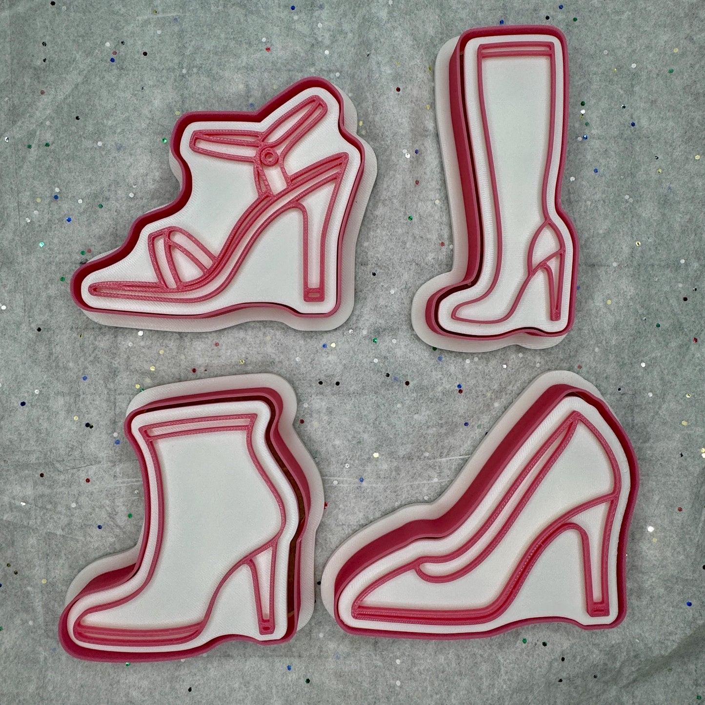 Heeled Shoes Cookie Cutter & Stamp Set – 4 Styles Available