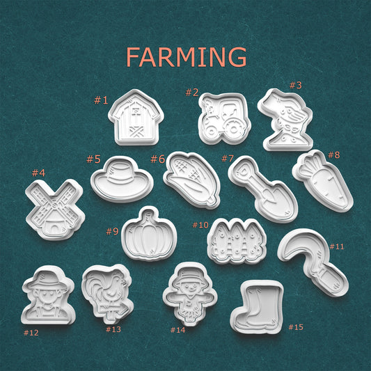 Farming Cookie Cutter Set – 15 Country Life Designs