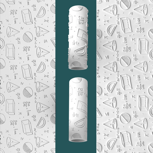 Geometry Texture Roller – Shapes & Symbols for Clay, Fondant & Dough