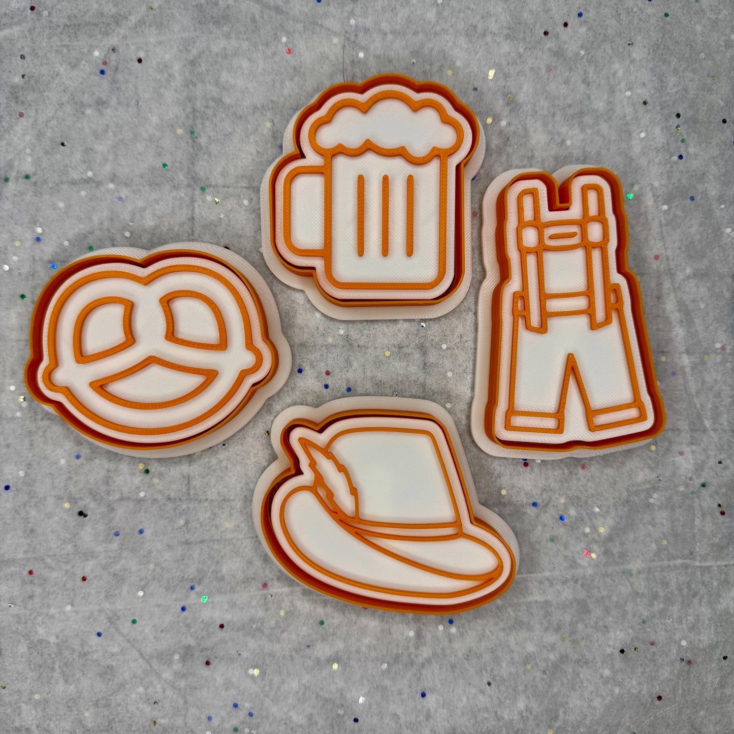 Oktoberfest Cookie Cutter Set – 4 Festive Bavarian Designs