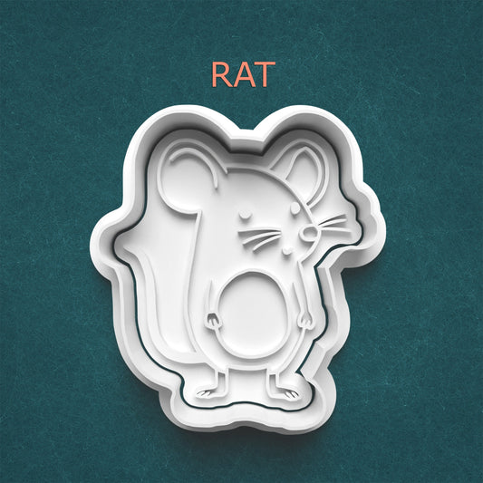Mouse Cookie Cutter & Stamp – Adorable Rat Design