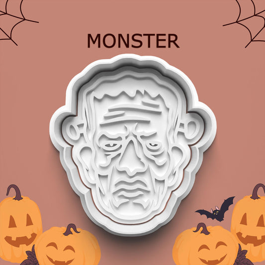 Frankenstein’s Monster Cutter & Stamp – Halloween Cookie Design
