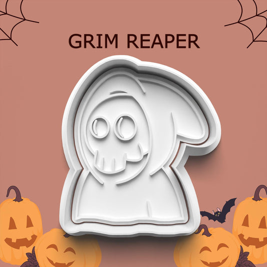 Grim Reaper Cookie Cutter & Stamp Set – 4 Sizes Available